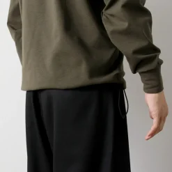 FLISTFIA / Long Sleeve Drawcord Pullover