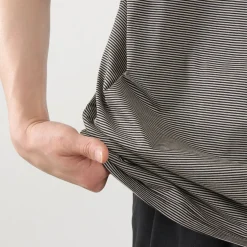 FLISTFIA / Loose fit Striped crew neck T-shirt