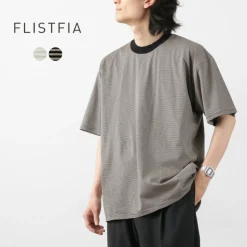 FLISTFIA / Loose fit Striped crew neck T-shirt