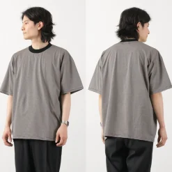 FLISTFIA / Loose fit Striped crew neck T-shirt