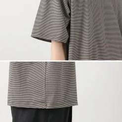 FLISTFIA / Loose fit Striped crew neck T-shirt