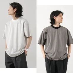 FLISTFIA / Loose fit Striped crew neck T-shirt