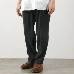 FLISTFIA / Wool-like Tuck Wide Trouesrs