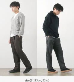 FLISTFIA / Wool-like Tuck Wide Trouesrs