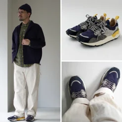 FLOWER MOUNTAIN / Yamano Three Pig Suede and Nylon Sneakers