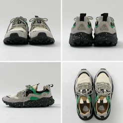 FLOWER MOUNTAIN / Yamano Three Pig Suede and Nylon Sneakers