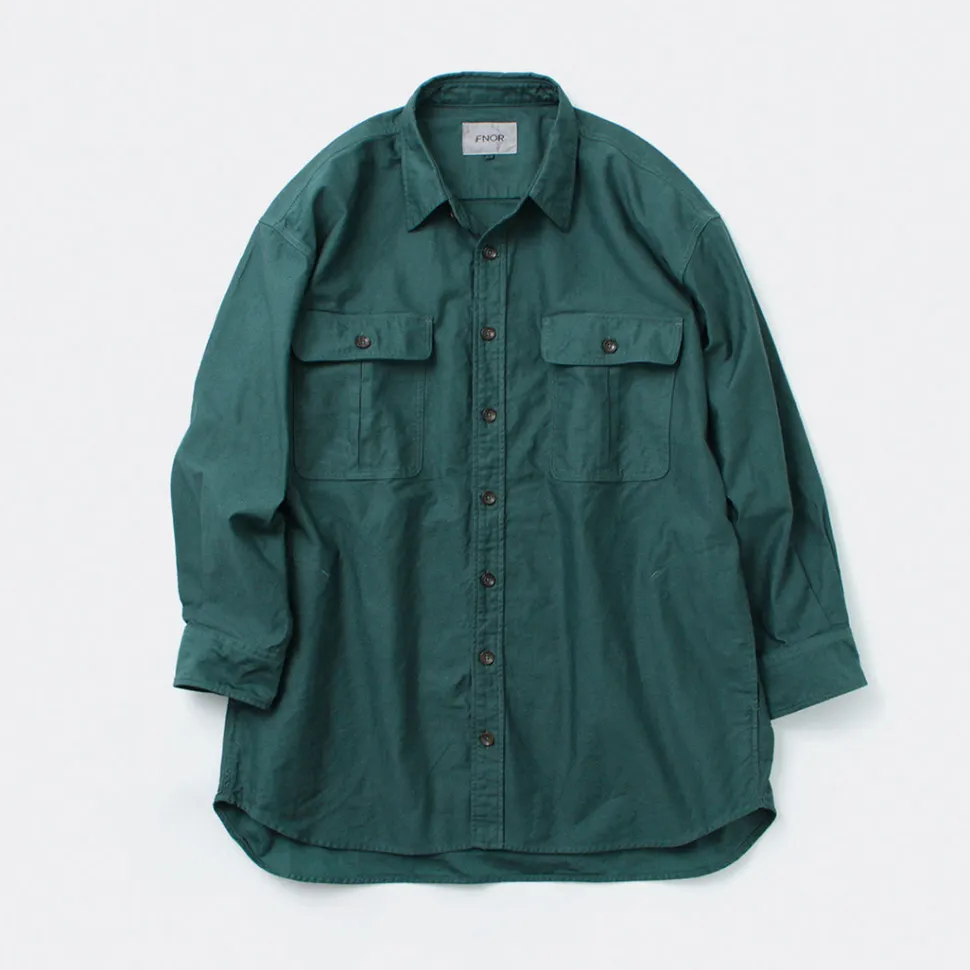 FNOR / Grandval garment dye Shrimp sleeve shirt coat
