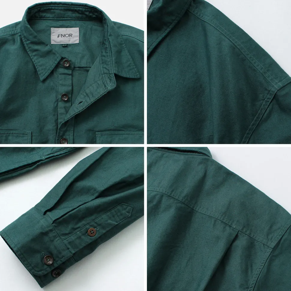 FNOR / Grandval garment dye Shrimp sleeve shirt coat