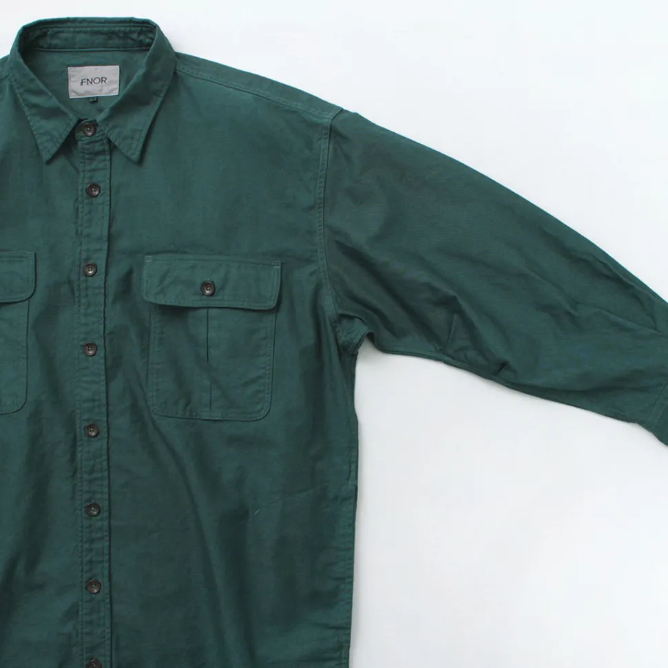FNOR / Grandval garment dye Shrimp sleeve shirt coat