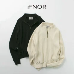 FNOR / Open-Ended Waffle Half-Zip Pullover