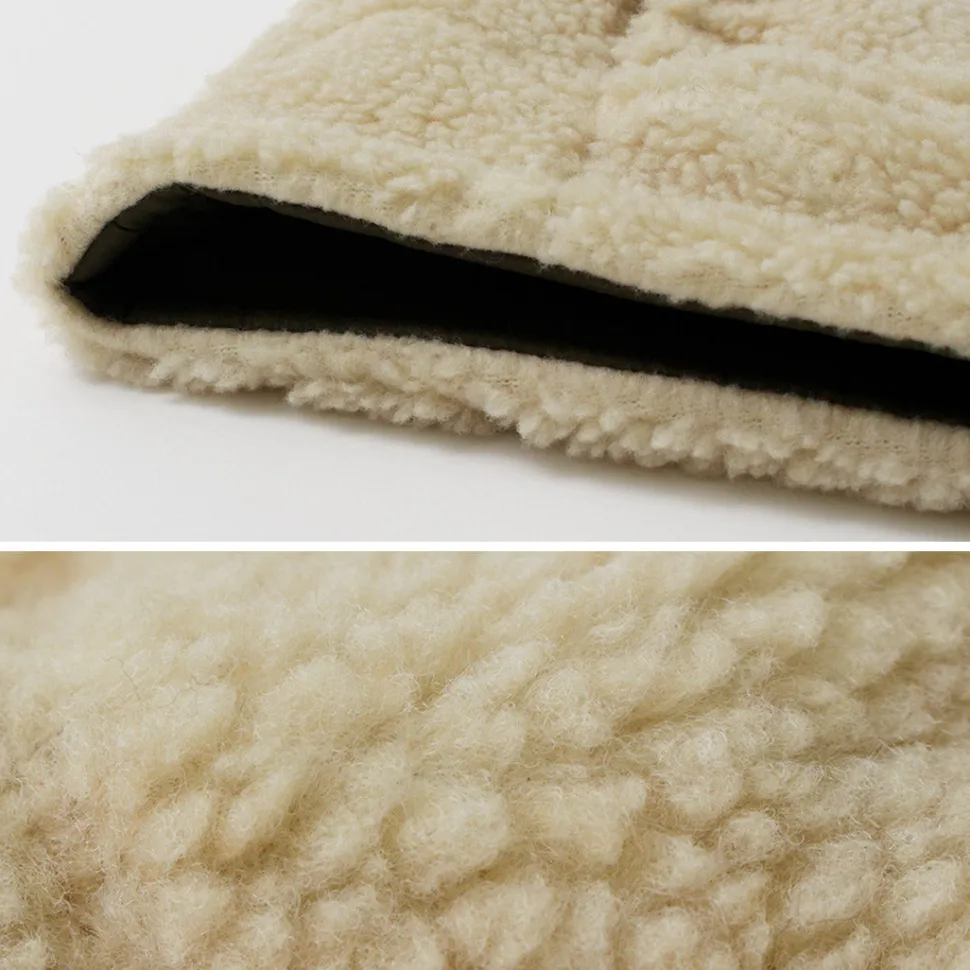 FNOR / Quilted Sheepskin Boa MIL Vest