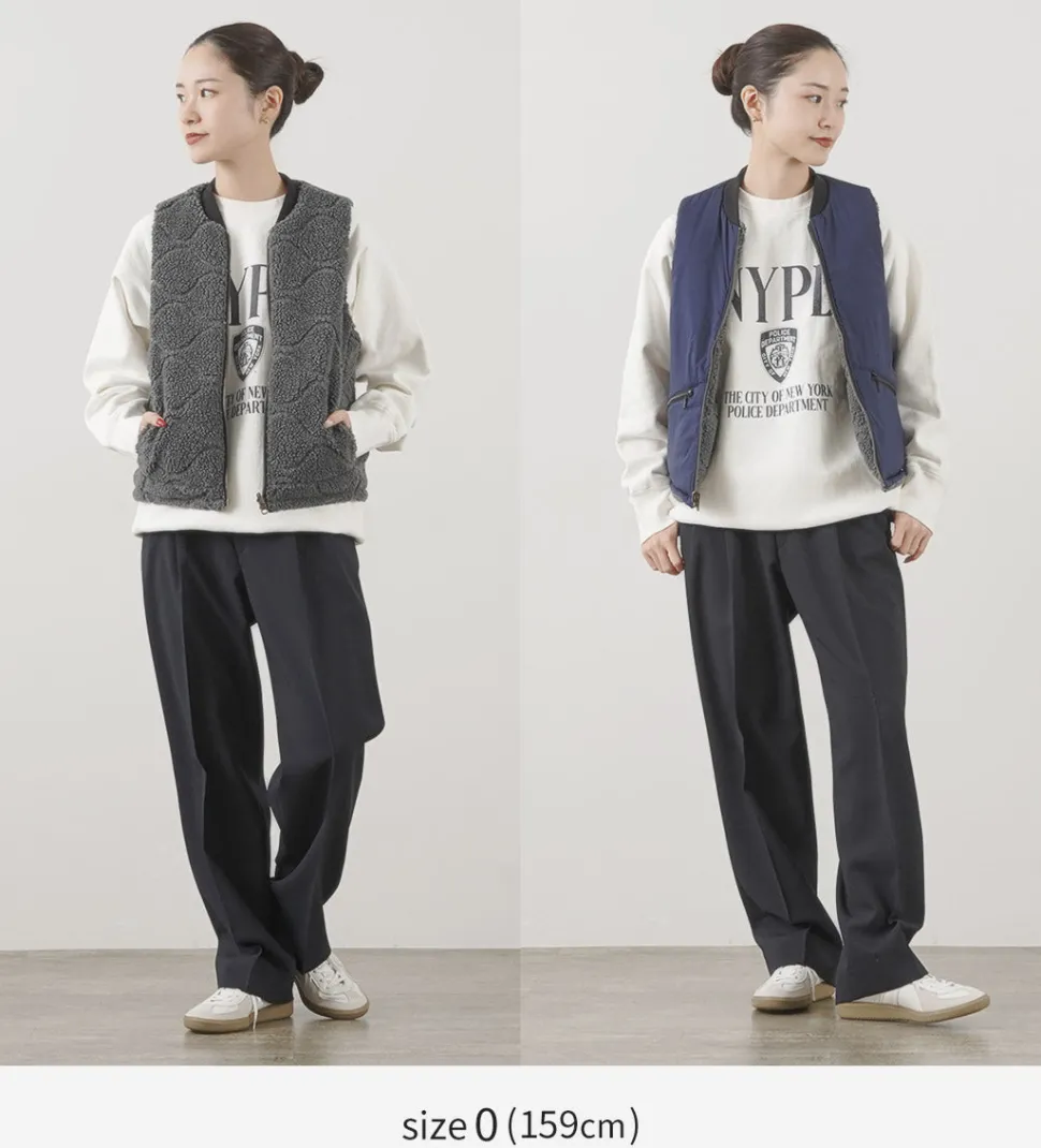 FNOR / Quilted Sheepskin Boa MIL Vest