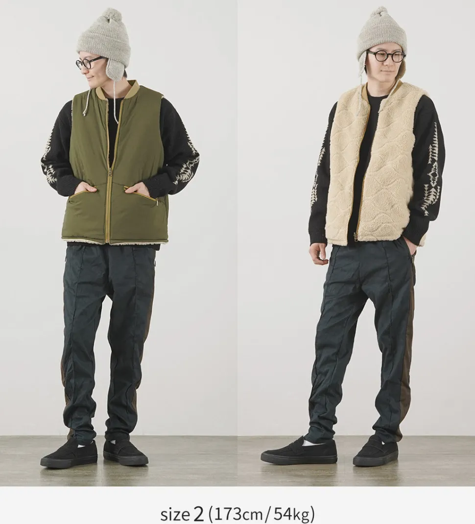 FNOR / Quilted Sheepskin Boa MIL Vest