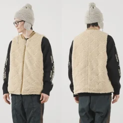 FNOR / Quilted Sheepskin Boa MIL Vest