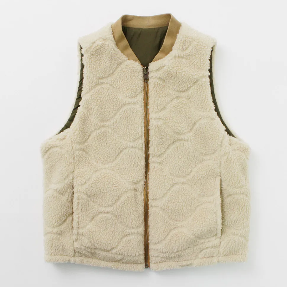 FNOR / Quilted Sheepskin Boa MIL Vest