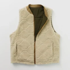FNOR / Quilted Sheepskin Boa MIL Vest