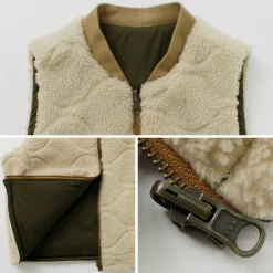 FNOR / Quilted Sheepskin Boa MIL Vest