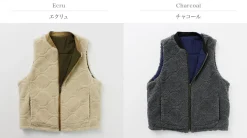 FNOR / Quilted Sheepskin Boa MIL Vest