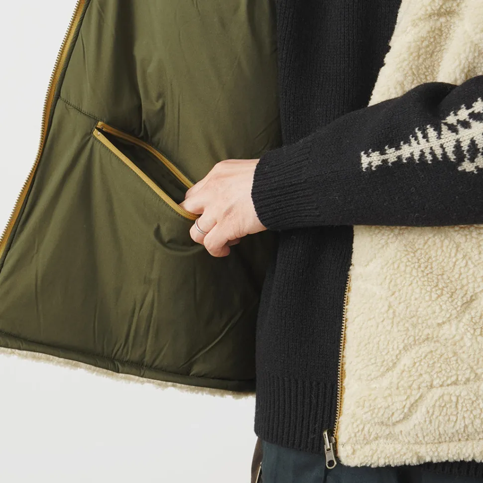 FNOR / Quilted Sheepskin Boa MIL Vest