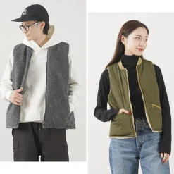 FNOR / Quilted Sheepskin Boa MIL Vest