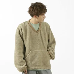 FNOR / V-Neck Boa Pullover