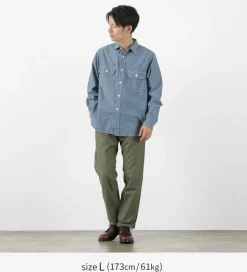 FOB FACTORY / F3494 Chambray work shirt