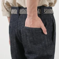 FOB FACTORY / F0516 Cotton hemp herringbone Trouser