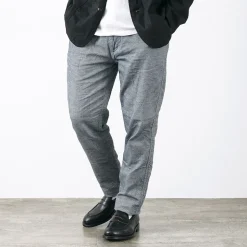 FOB FACTORY / F0513 Cotton Linen Double Wave Chambray Pants
