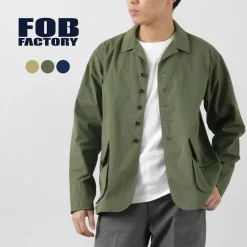 FOB FACTORY / F2439 Cotton nylon packable field jacket