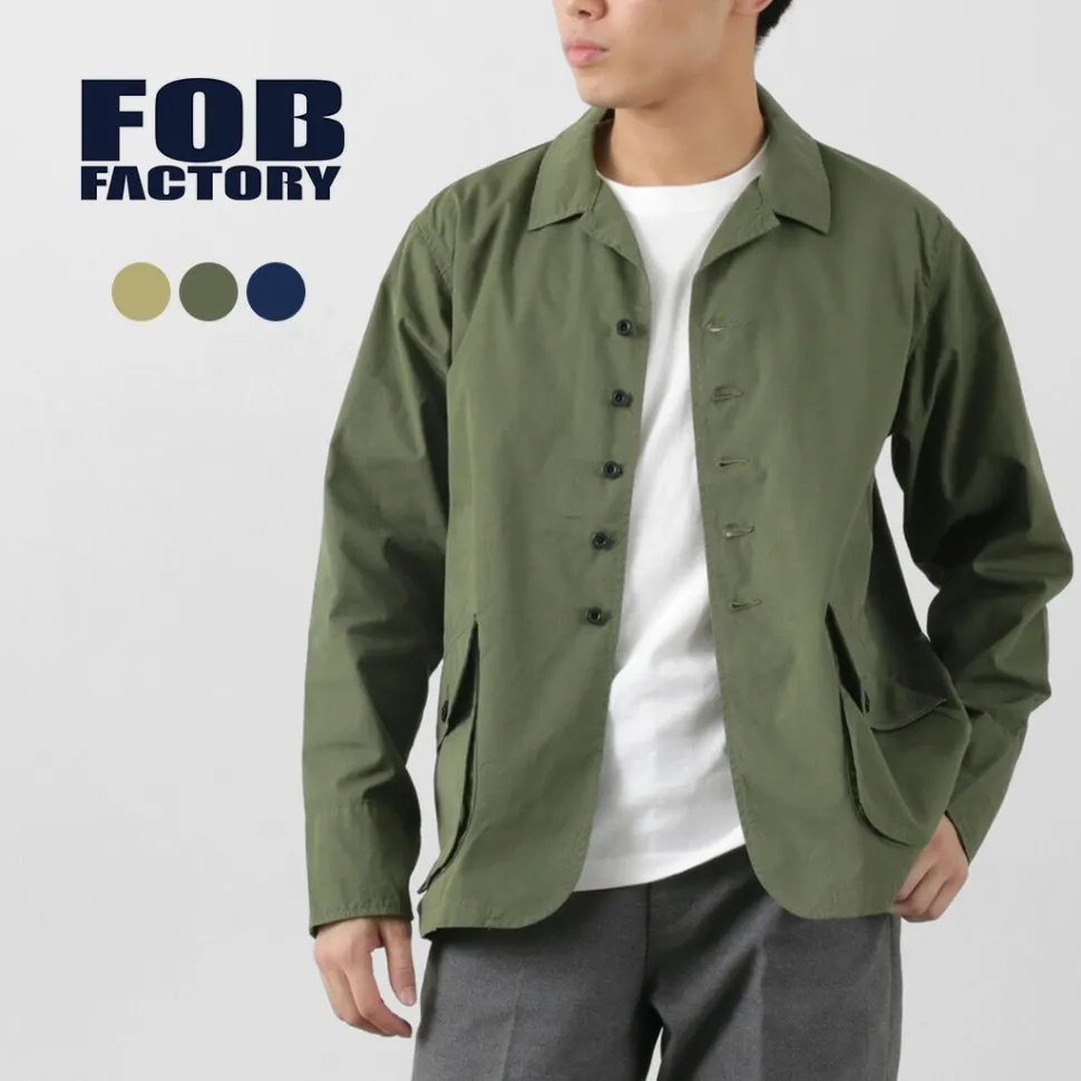 FOB FACTORY / F2439 Cotton nylon packable field jacket