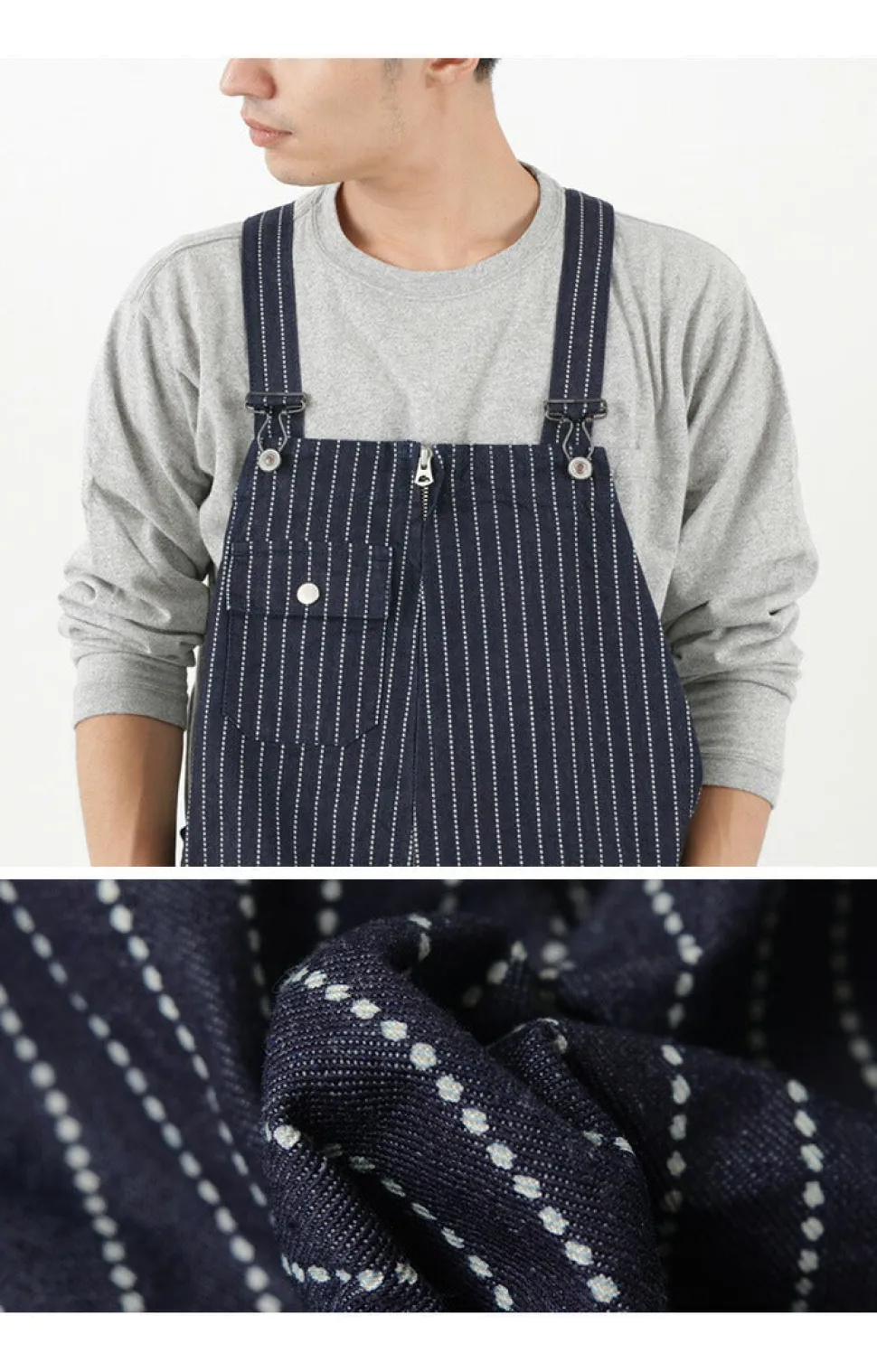 FOB FACTORY / F0479 Denim overalls