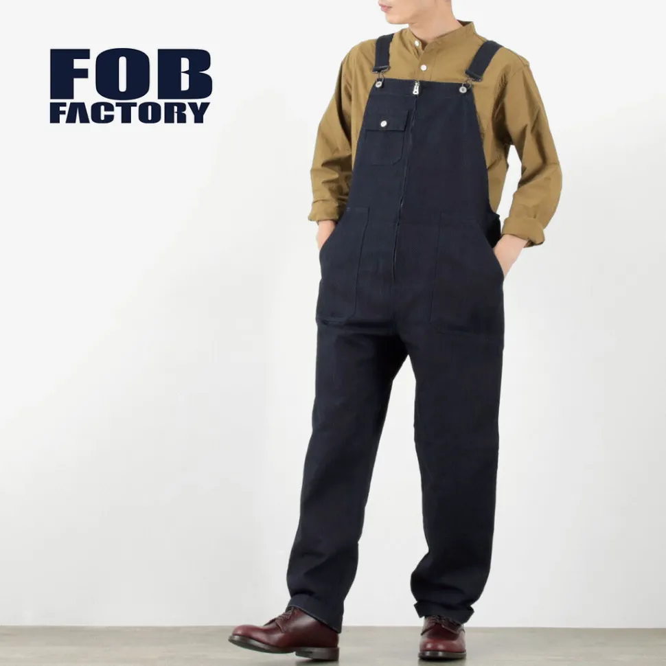 FOB FACTORY / F0517 Denim overalls one wash