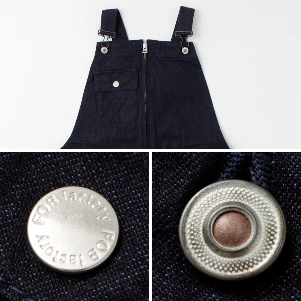 FOB FACTORY / F0517 Denim overalls one wash