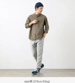 FOB FACTORY / F3464 Dye band collar shirt