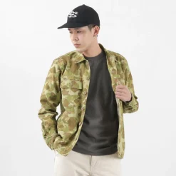 FOB FACTORY / F2362 Fatigue shirt jacket camo