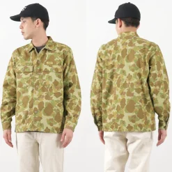 FOB FACTORY / F2362 Fatigue shirt jacket camo