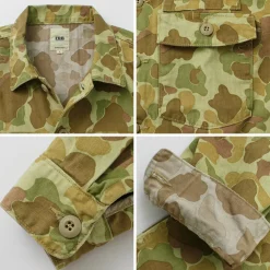 FOB FACTORY / F2362 Fatigue shirt jacket camo