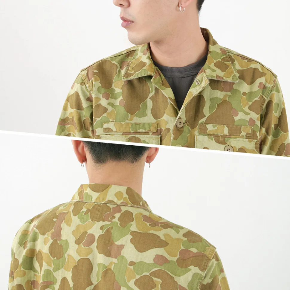 FOB FACTORY / F2362 Fatigue shirt jacket camo