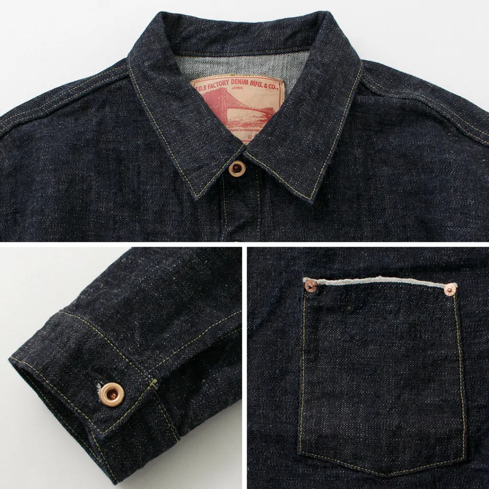 FOB FACTORY / F2384 G3 Denim Pullover Jacket