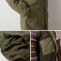 FOB FACTORY / F2450 Moleskin Hood Coat