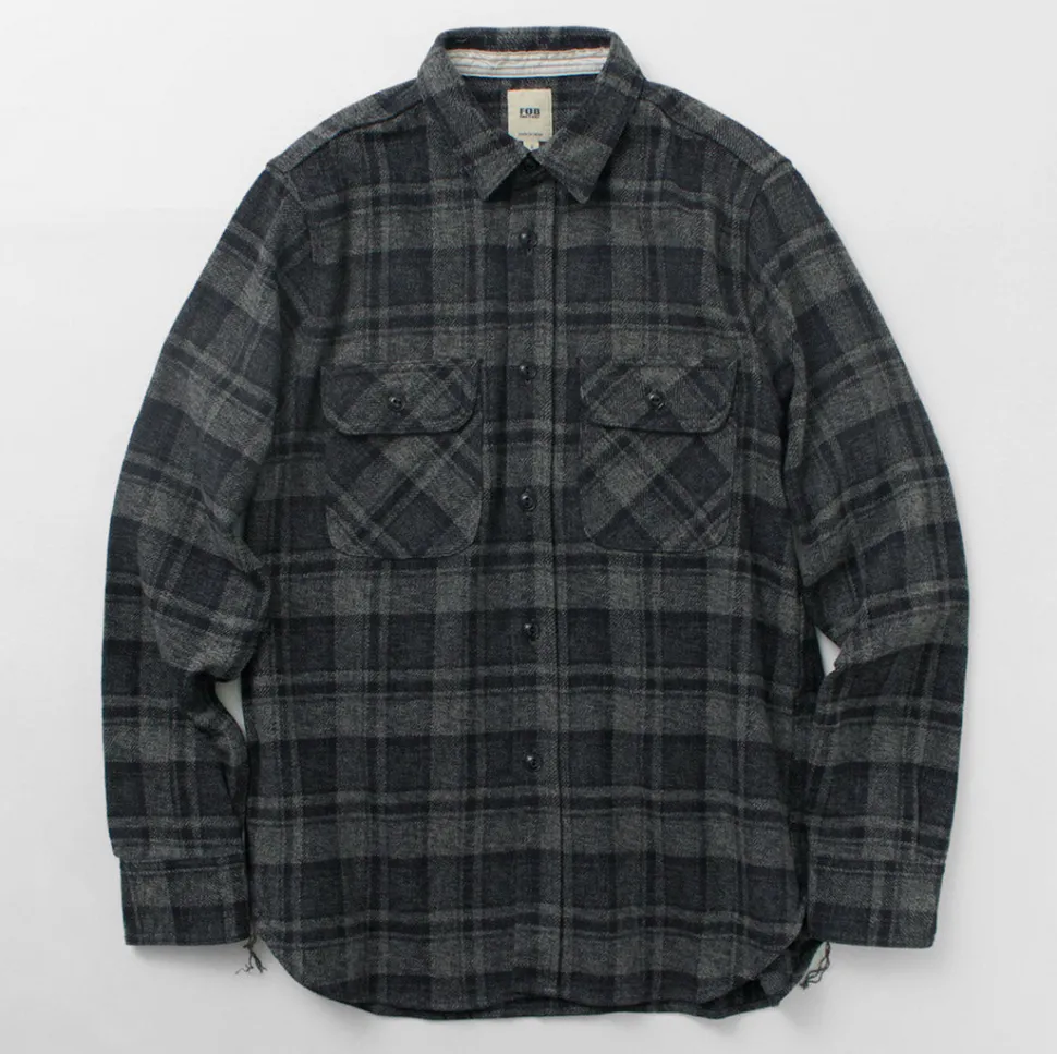 FOB FACTORY / F3497 Nel check work shirt