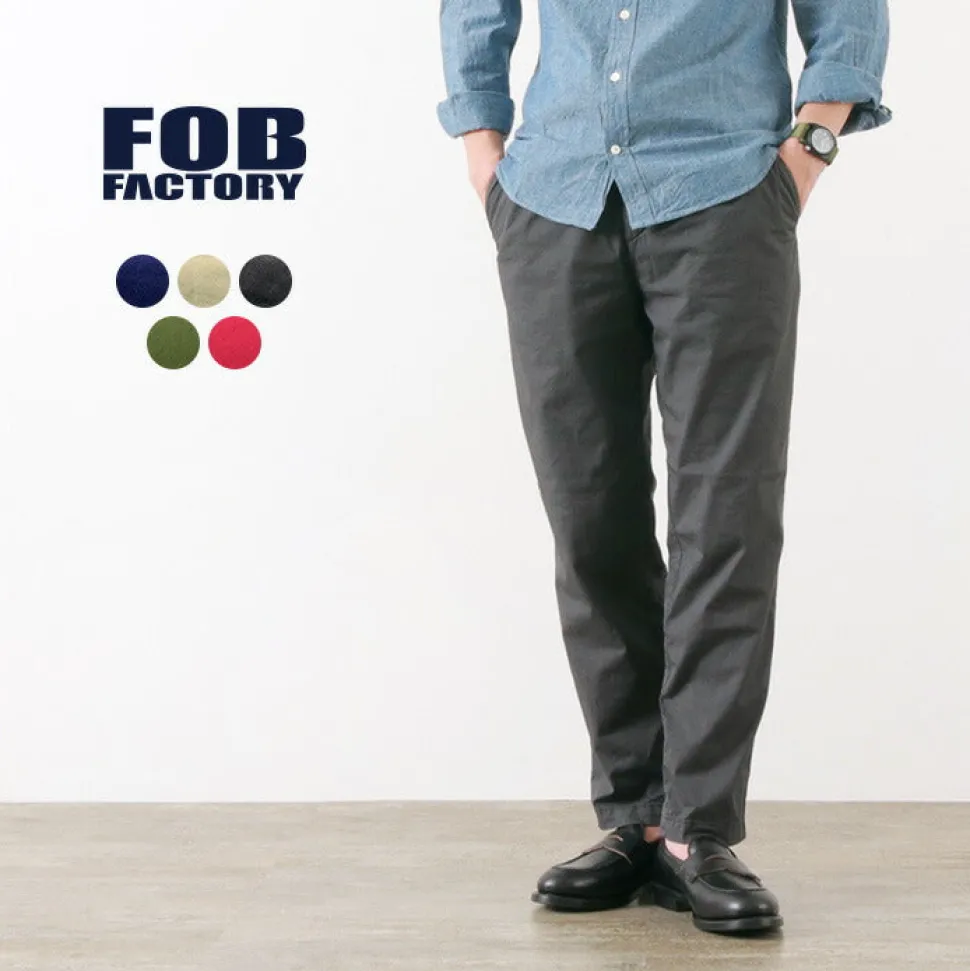 FOB FACTORY / F0471 Sicilian/Stretch Twill Trousers
