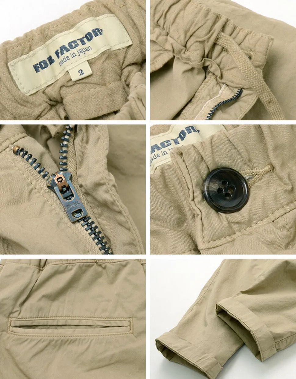 FOB FACTORY / F0471 Sicilian/Stretch Twill Trousers