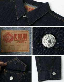 FOB FACTORY / F2309 stretch selvage denim jacket
