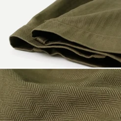 FOB FACTORY / F0522 Vat dye herringbone trouser