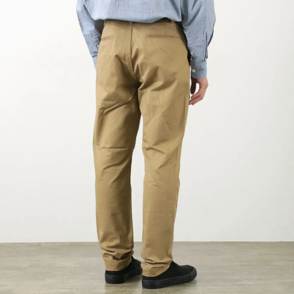 FOB FACTORY / F0522 Vat dye herringbone trouser