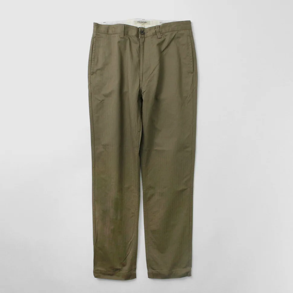 FOB FACTORY / F0522 Vat dye herringbone trouser