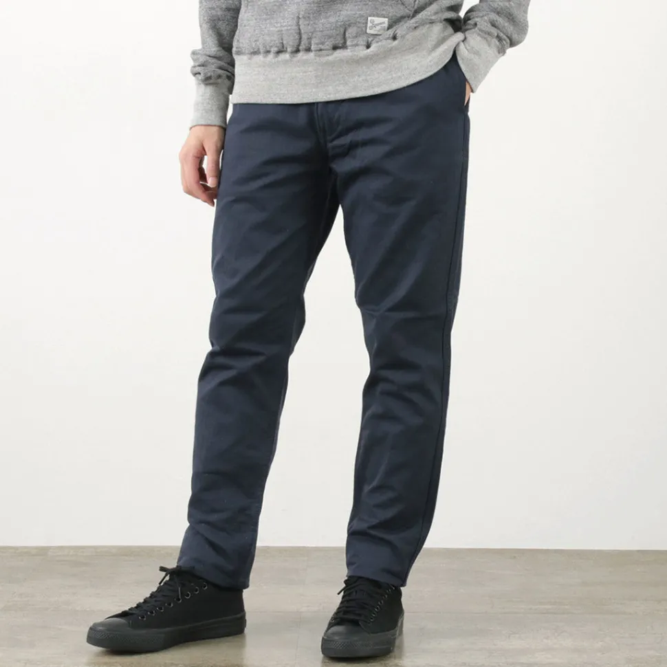 FOB FACTORY / F0522 Vat dye herringbone trouser