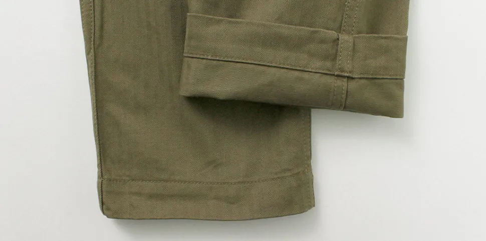 FOB FACTORY / F0522 Vat dye herringbone trouser