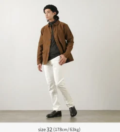 FOB FACTORY / F1153 White Denim 60 Twill 5P